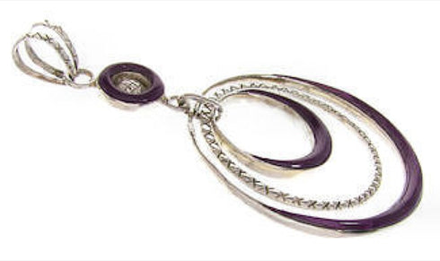 Sugiltie Inlay Sterling Silver Dangle Pendant PS60253
